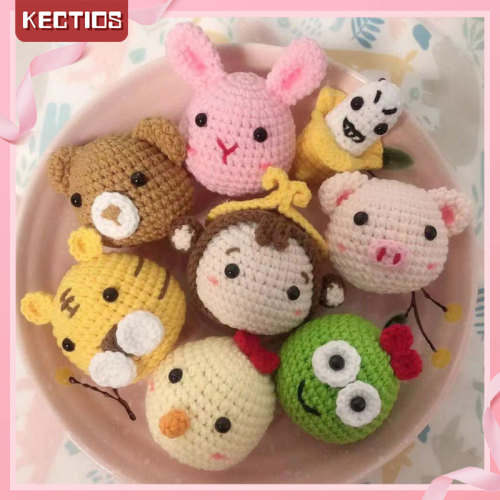 【Kectios™】毛線編織手工玩偶動物頭可愛掛件手工DIY打發時間手作材料包