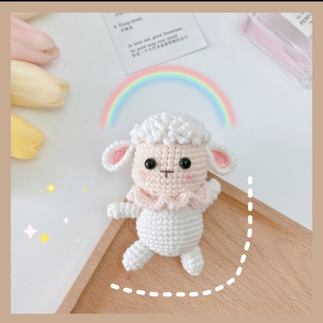 【Kectios™】兔熊羊豬獅子毛線手工diy鉤針編織玩偶材料包閨蜜女朋友製作禮物