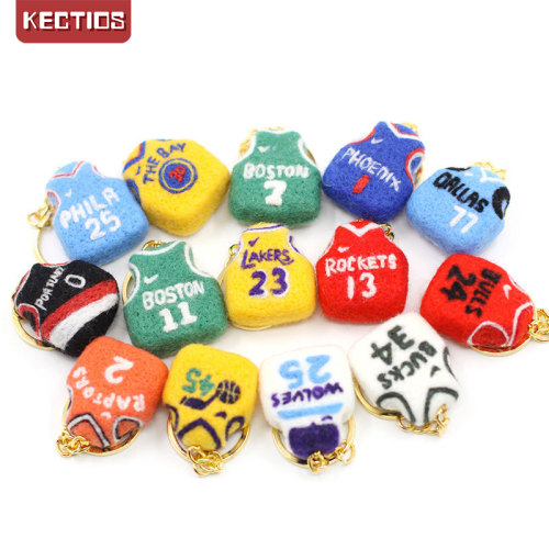 【Kectios™】羊毛氈戳戳樂手工DIY打發時間休閒手工球衣籃球材料包