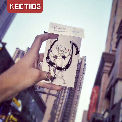 【Kectios™】編織情侶手鍊一對閨蜜小清新男女學生手環手工手飾品