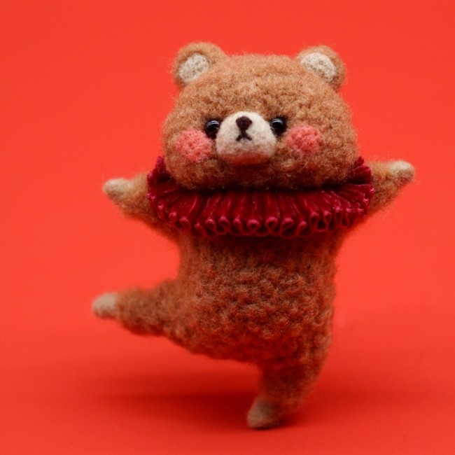 【Kectios™】羊毛氈戳戳樂 手工DIY禮物打發時間 芭蕾舞熊毛氈羊駝材料包情侶