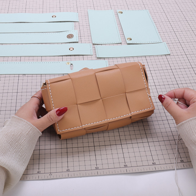 【Kectios™】2021新款時尚洋氣手工編織包潮DIY 材料單肩包自製禮物送女友
