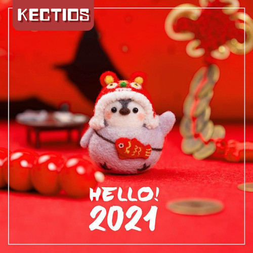 【Kectios™ 】羊毛氈戳戳樂diy企鵝材料包新手情侶手工製作禮物玩偶挂件鑰匙扣
