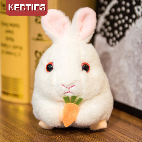 【Kectios™ 】老鼠搖尾巴的可愛倉鼠仿真毛絨玩具小公仔小兔子小豬拉線發條玩偶