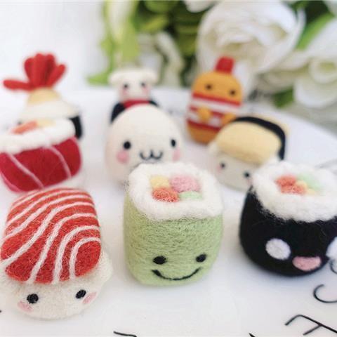 【Kectios™】日式和風甜品蛋糕巧克力禮盒羊毛氈戳戳樂 DIY手工材料包
