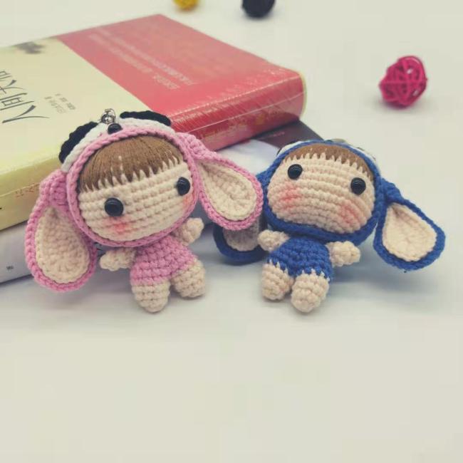 【Kectios™】手工diy材料包牛奶棉編織寶寶毛線鉤針娃娃玩偶材料包情人節禮物