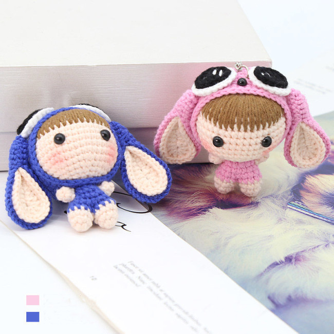 【Kectios™】手工diy材料包牛奶棉編織寶寶毛線鉤針娃娃玩偶材料包情人節禮物