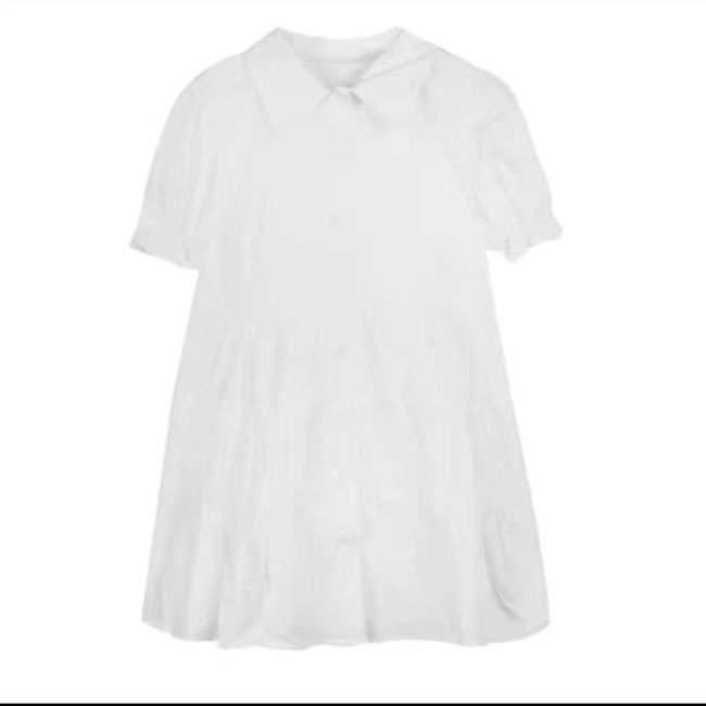 【Kectios™】小清新泡泡袖連衣裙兩件套夏季新款學生韓版寬鬆牛仔吊帶裙子套裝女