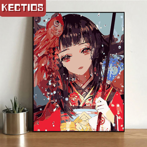 【Kectios™】數字油畫diy手工填色繪畫生日禮物女人物風景動漫卡通客廳裝飾畫