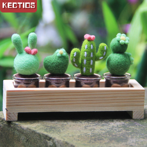 【Kectios™】多肉植物字母 送禮物羊毛氈戳戳樂情人節禮品材料