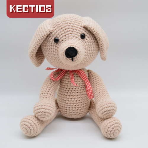 【Kectios™】手工製作禮物編織玩偶毛線團打發時間鉤針diy材料包小狗