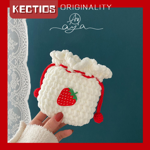 【Kectios™】自製可愛小熊冰條線手工編織包包diy材料包粗毛線針織單肩斜挎包