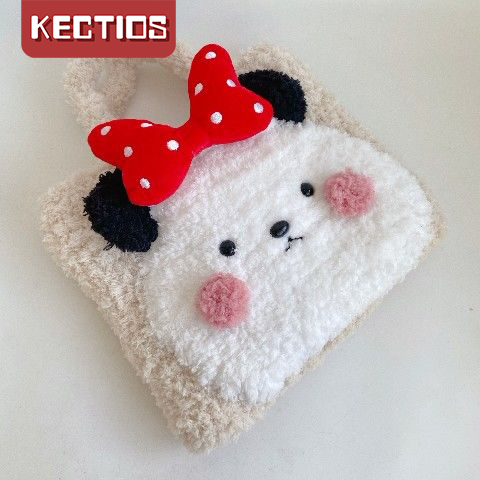 【Kectios™ 】手工編織包包絨絨線鉤針毛線diy材料包可愛的兔兔手提包斜挎包