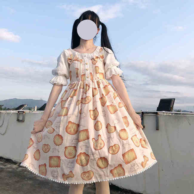 【Kectios™ 】夏季J吊帶蓬蓬裙lolita公主裙日系連衣裙