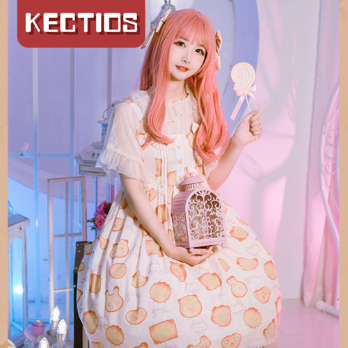 【Kectios™ 】夏季J吊帶蓬蓬裙lolita公主裙日系連衣裙