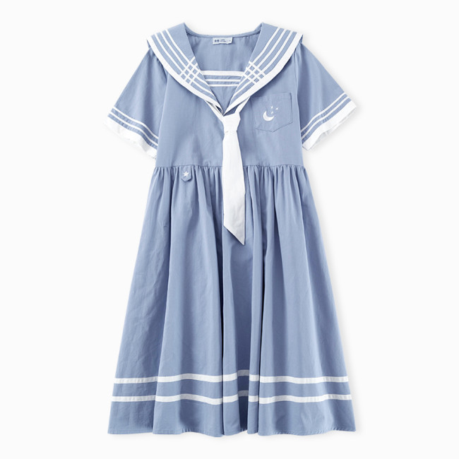 【Kectios™ 】學院風jk少女日系海軍風連衣裙閨蜜裝水手裙夏季新款裙子