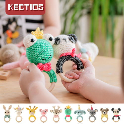 【Kectios™ 】寶寶搖鈴鉤針diy材料包玩偶娃娃禮物鉤織線手工