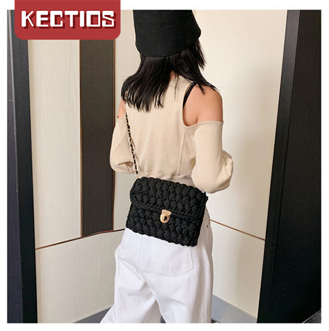 【Kectios™ 】泫雅同款編織女包斜挎包編織包包手工diy材料包布條線自製手工包