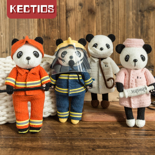 【Kectios™ 】手工編織玩偶鉤針diy材料包創意禮物毛線團教程飝