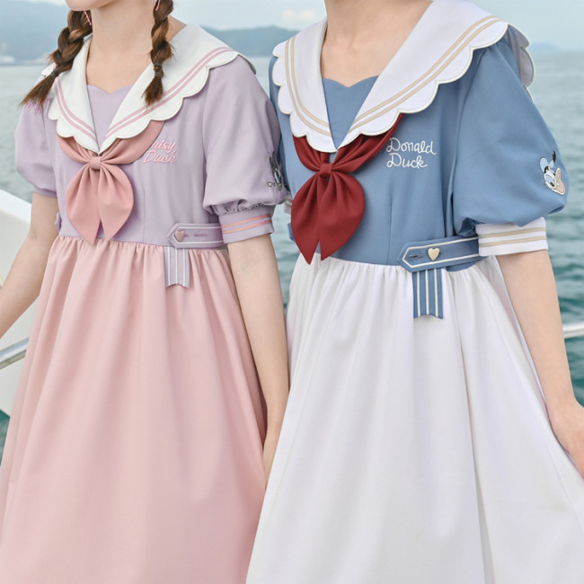 【Kectios™ 】公主裙閨蜜學院海軍領連衣裙可愛夏季新款
