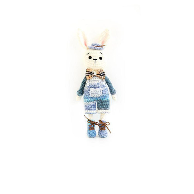 【Kectios™ 】洛麗塔情侶兔毛線diy手工製作編織娃娃鉤針玩偶材料包