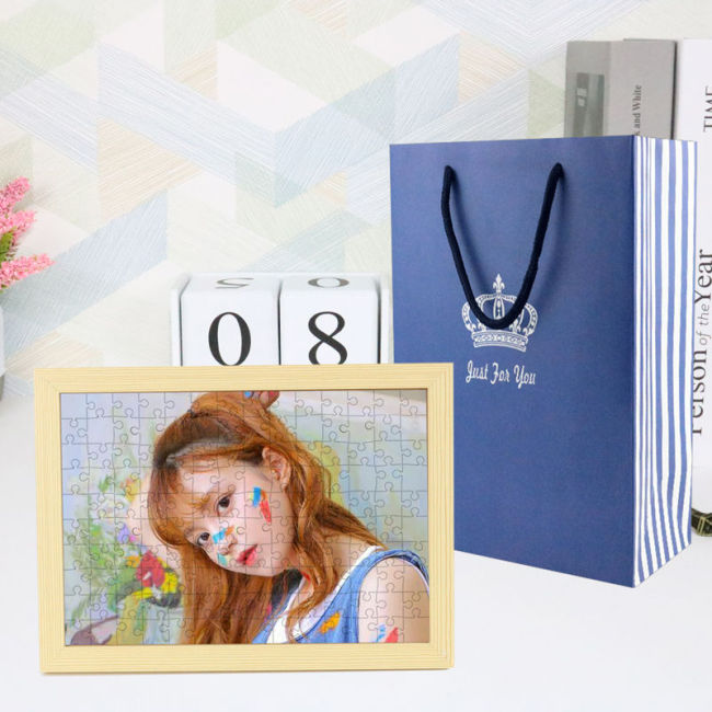 【Kectios™】diy拼圖定制照片創意真人相片情侶私人訂製生日禮物自製相冊帶框