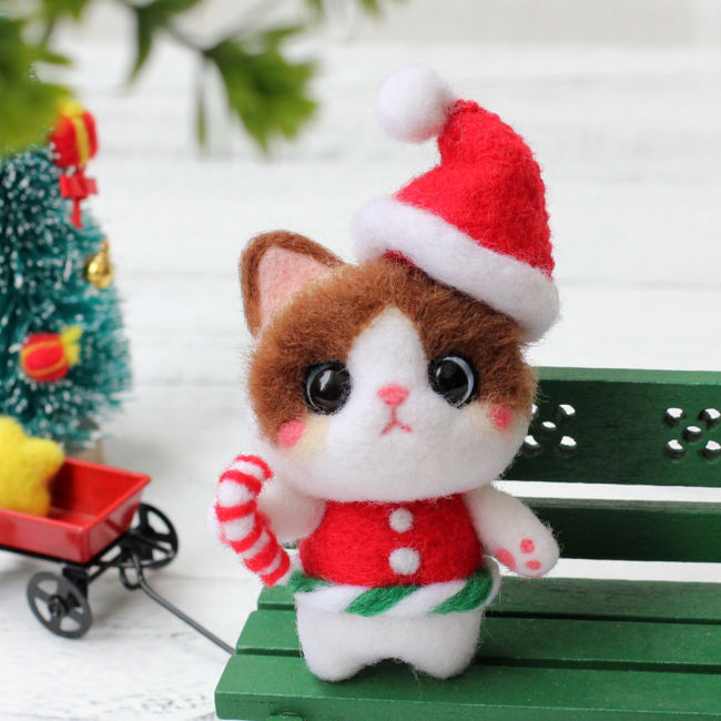 【Kectios™】貓系戳戳樂手工製作diy 毛氈材料送禮品聖誕禮物