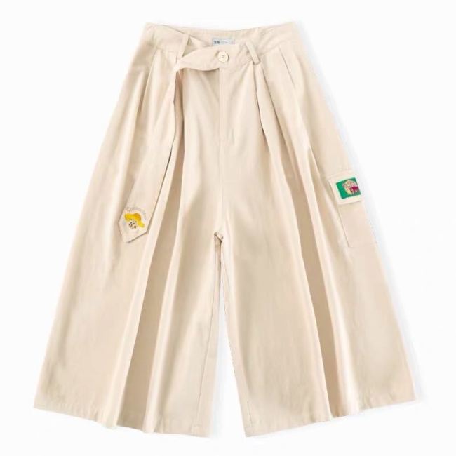 【Kectios™ 】2021新款套裝女學生韓版寬鬆印花短袖T卹+高腰七分闊腿褲兩件套潮