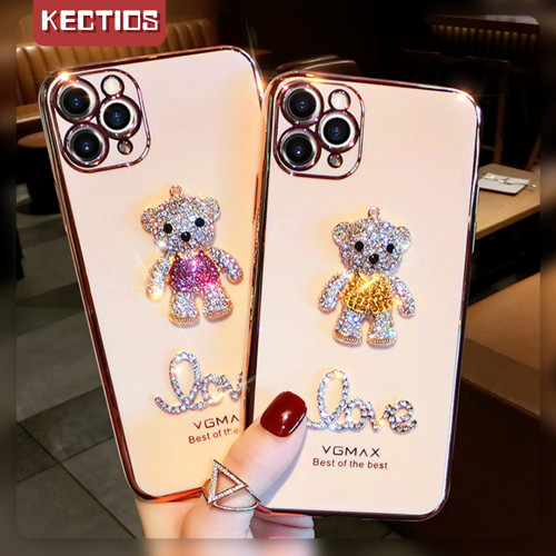 【Kectios™】 立體卡通鑲鉆手機殼 bling bling超閃耀~