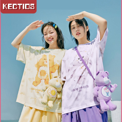 【Kectios™  】紮染小熊T恤2021夏季新款短袖t恤女寬鬆