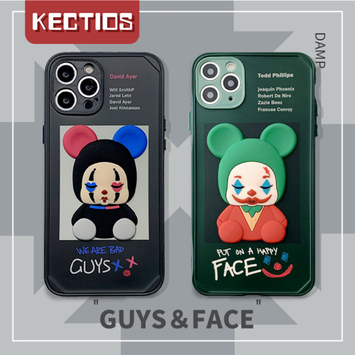 【Kectios™  】卡通立體小丑手機殼 時尚潮流創意 情侶手機殼