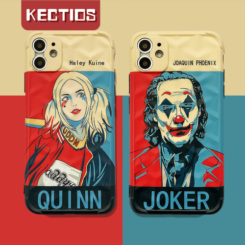 【Kectios™  】3D立體紋小丑情侶手機殼 個性時尚創意全包軟殼