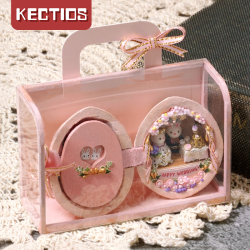 【Kectios™  】diy小屋迷你種子世界胡桃夾子創意手工拼裝禮盒模型創意生日禮物