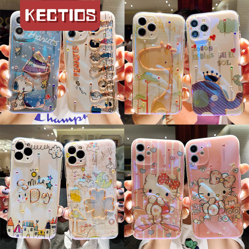 【Kectios™  】bling bling卡通藍光水鉆手機殼 超多款式選擇