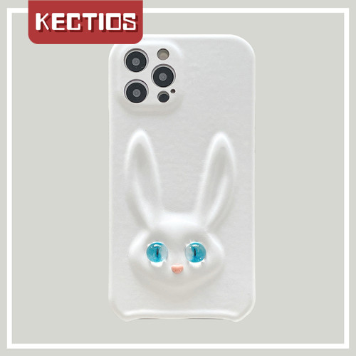 【Kectios™  】超萌立體皮質兔子手機殼 全包軟殼舒適觸感
