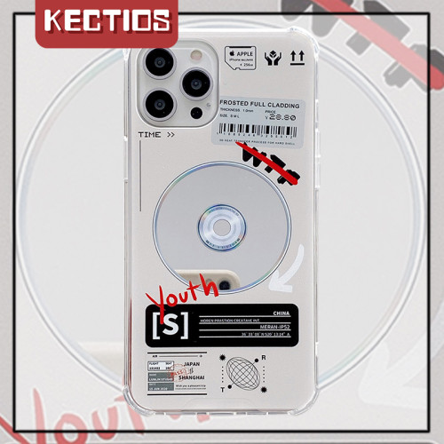 【Kectios™  】潮流復古光碟手機殼 簡約創意 補妝鏡