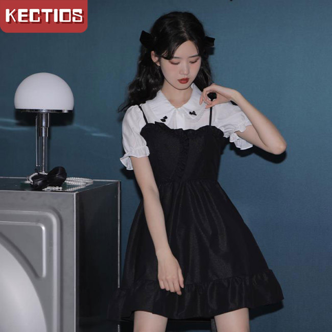 【Kectios™  】時尚修身仙氣赫本風小黑裙女