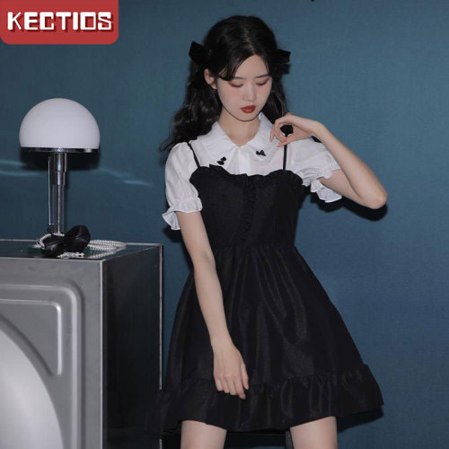 【Kectios™  】時尚修身仙氣赫本風小黑裙女