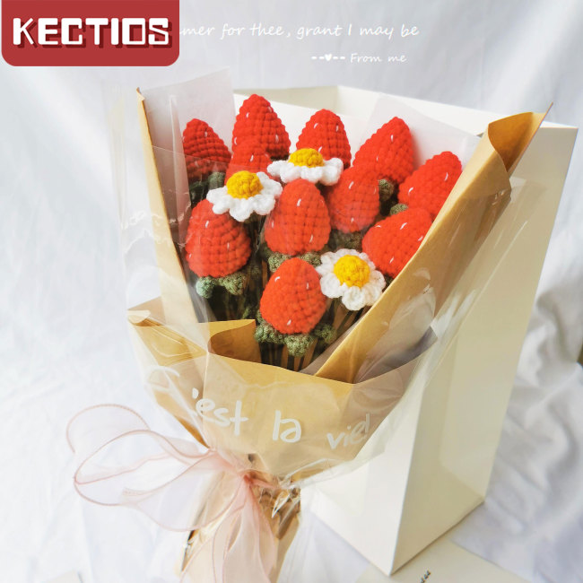 【Kectios™ 】手工花束diy編織鉤針材料包向日葵毛線自製仿真花擺件送閨蜜禮物
