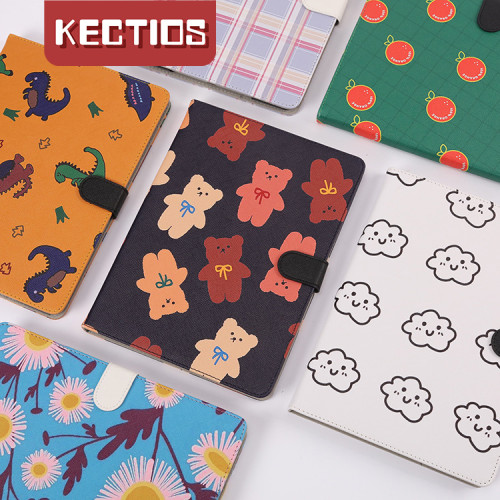 【Kectios™ 】無筆槽iPad保護套 軟殼和硬殼 卡通時尚印花