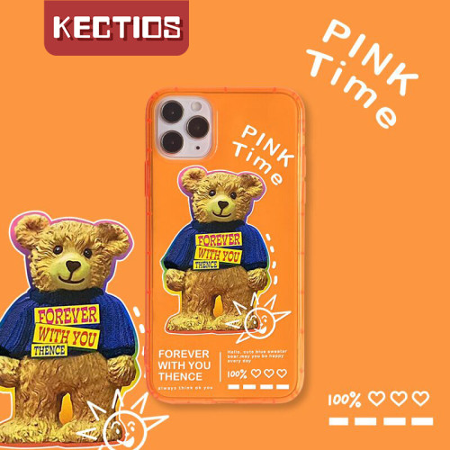【Kectios™ 】可愛螢光小熊手機殼 全包保護軟殼