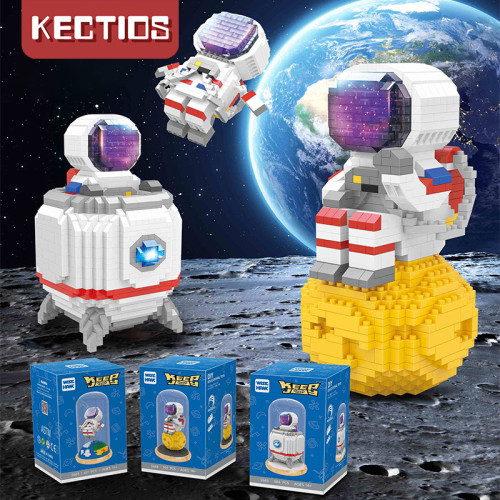 【Kectios™】宇航員積木拼裝太空人擺件樂高小顆粒積木