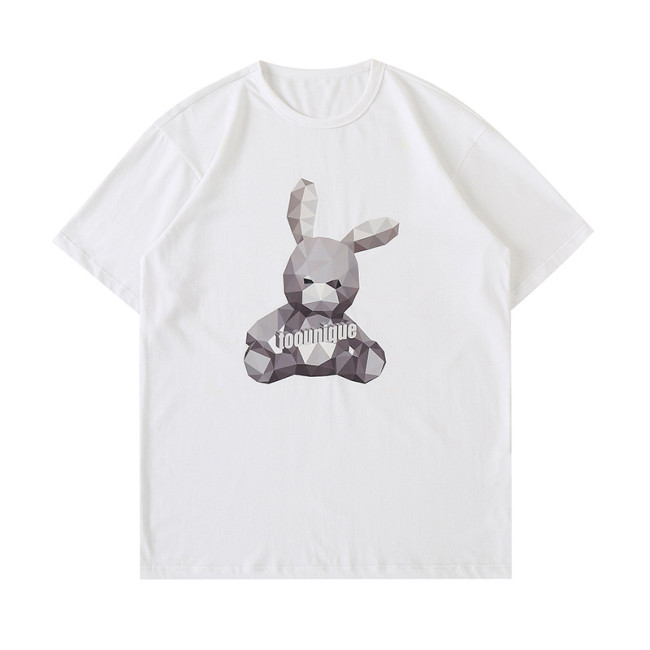 【Kectios™】卡通立體印花情侶T恤 寬鬆舒適純棉短袖