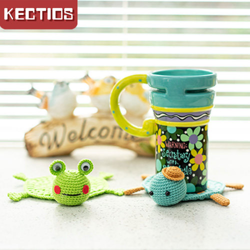 【Kectios™】卡通玩偶杯墊新手毛線編織材料包手工DIY手作零基礎視頻