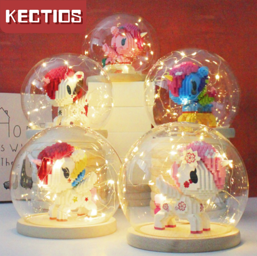 【Kectios™】微型顆粒積木兼容樂高女孩子成人益智拼裝玩具拼圖草莓熊網紅禮物