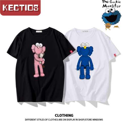 【Kectios™ 】100%純棉網紅爆款短袖t卹女超火ins情侶裝潮牌班服