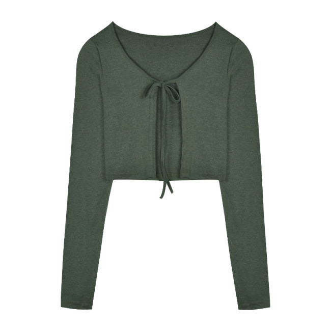 【Kectios™  】2021年夏季新款氣質風紮染連衣裙女綠色收腰修身包臀短裙