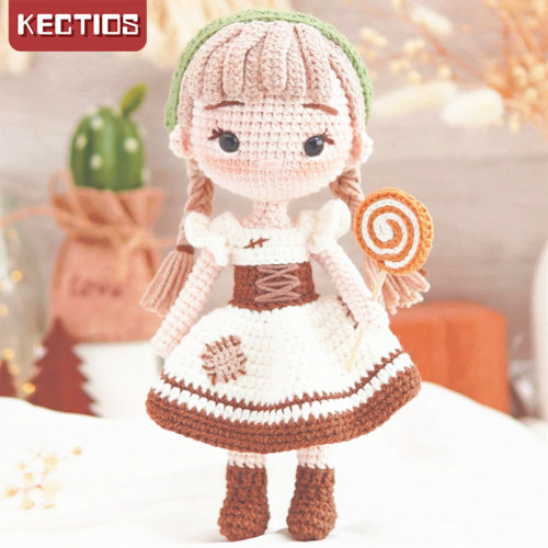【Kectios™ 】毛線鉤針編織材料包金發女孩和三只小熊糖果屋格雷特