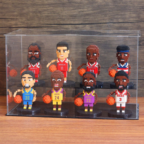 【Kectios™  】微顆粒鑽石積木球星系列9款拼裝益智籃球運動員玩具