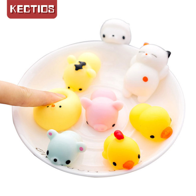 【Kectios™  】可愛動物捏捏樂學生整蠱解壓玩具團子捏捏球發洩球